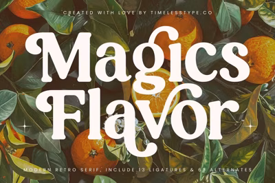 Magics Flavor Modern Retro Serif Free Download