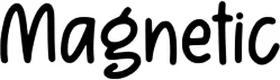 Magnetic 3 Font