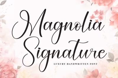Magnolia Signature | Script Font Free Download