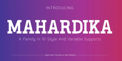 Mahardika Font