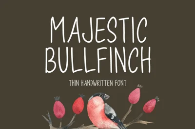 Majestic Bullfinch Typeface