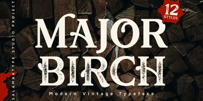 Major Birch Font