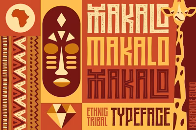 MAKALO - Ethnic Tribal Fonts Free Download