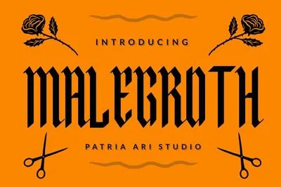 Malegroth - Tall Blackletter Fonts