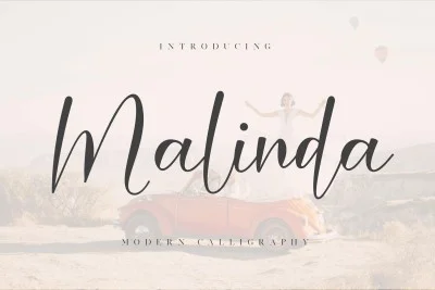 Malinda - Wedding Font