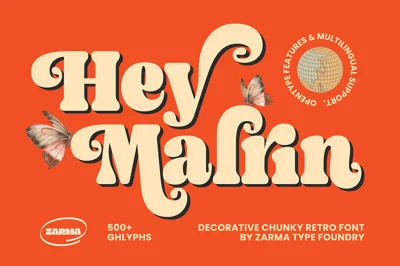 Malrin - Chunky Retro Font