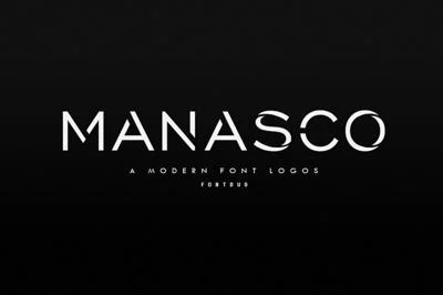 Manasco - A Modern Font Logos