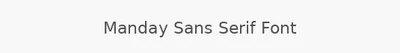 Manday Sans Serif Font