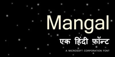 Mangal Font