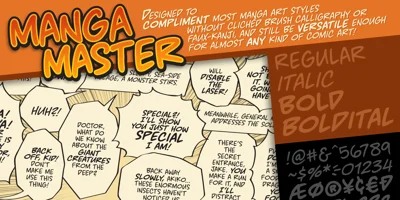 MangaMaster BB Font