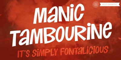 Manic Tambourine AOE Font