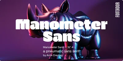 Manometer Sans Font