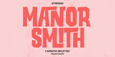 Manor Smiths Font