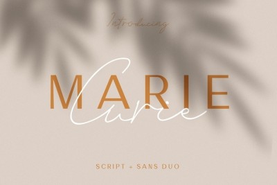 Marie Curie - Sans & Script Font