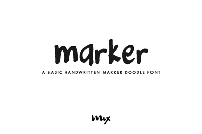 Marker — A Handwritten Doodle Font