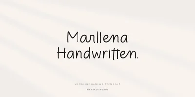 Marllena Monoline Font