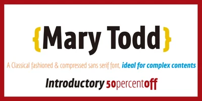 MaryTodd Font