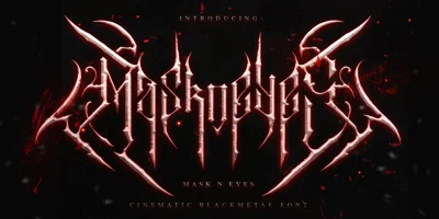 Maskneyes Blackmetal Font