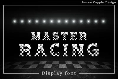 Master Racing - Retro Display Font