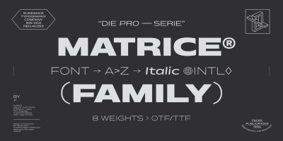 Matrice Font