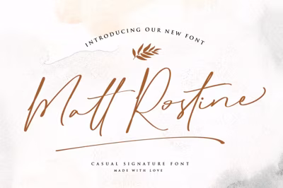 Matt Rostine - Chic Signature Font Free Download