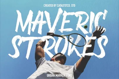 Maverick Stroke Urban Marker Font