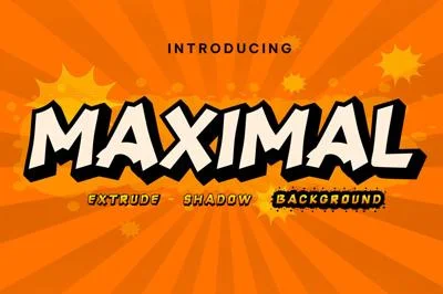 Maximal - display font