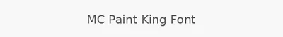 MC Paint King Font