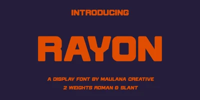 MC Rayon Font