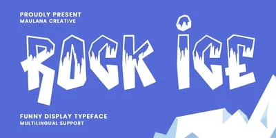 MC Rock Ice Font