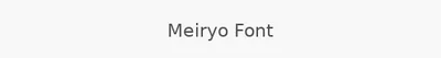 Meiryo Font