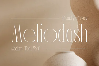 Meliodash Modern Serif Font