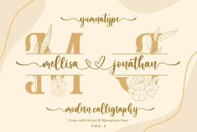 Mellisa Jonathan - Wedding Font