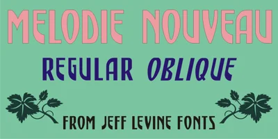 Melodie Nouveau JNL Font