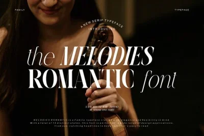 MELODIES ROMANTIC Elegant Serif Font