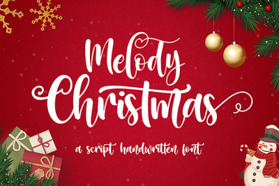 Melody Christmas Font