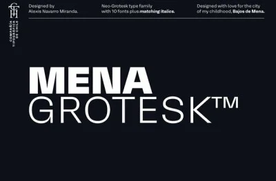 Mena Grotesk Font
