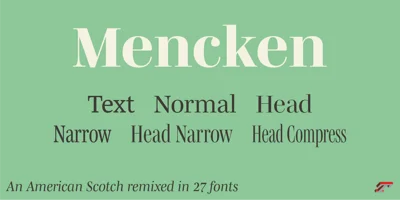 Mencken Std Font