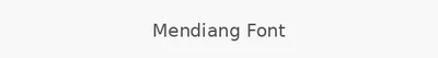 Mendiang Font