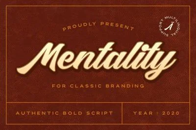 Mentality - Authentic Bold Script