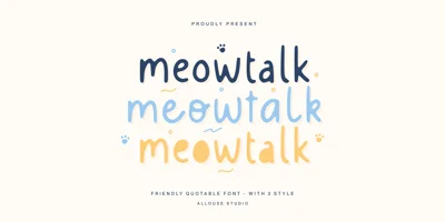 Meowtalk Font