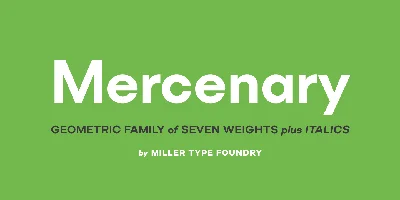 Mercenary Font