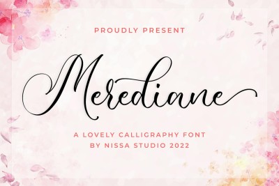 Merediane - Wedding Font
