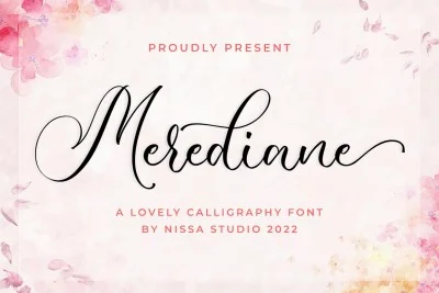 Merediane - Wedding Font