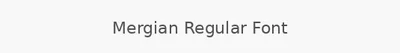 Mergian Regular Font