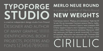 Merlo Neue Round Font