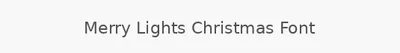 Merry Lights Christmas Font