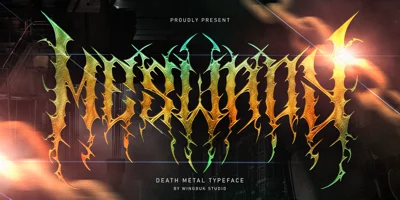 Meswady Metal Font