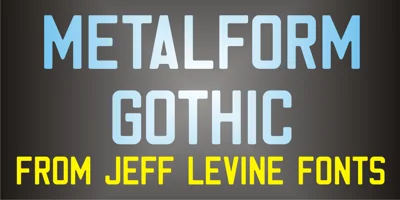 Metalform Gothic JNL Font