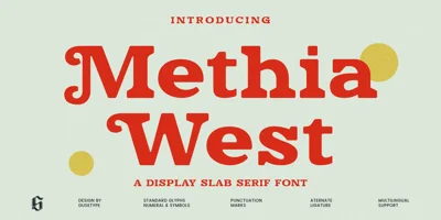 Methia West Font